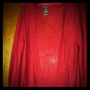 Red sparklingly sweater